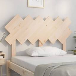 Berkfield Home Beautiful Bed Headboard 122.5x3x80.5 cm Solid Wood Pine in Light Tan