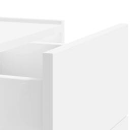 Berkfield Home Decorative Wall-mounted Bedside Cabinet White 45x30x35 cm - Size: 45 x 30 x 35 cm - thumbnail 9