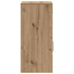 Berkfield Home Oak Storage Cabinet Artisan Oak Engineered Wood Medium in Brown - thumbnail 7