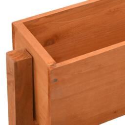 Berkfield Home Green Garden Folding Planter Orange 60x14x75 cm Solid Firwood - Size: 60 x 14 x 75 cm - thumbnail 4