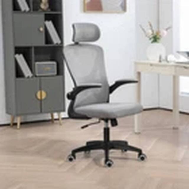 EONLION Ergonomic Office Chair With Adjustable Armrests Mesh Chair Desk Chair in Grey - image 1