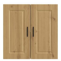 Berkfield Home Kitchen Wall Cabinet Porto Artisan Oak Engineered Wood in Brown - thumbnail 6