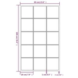 Berkfield Home Wall Mirrors 4 pcs Black 100x60 cm Metal - thumbnail 7