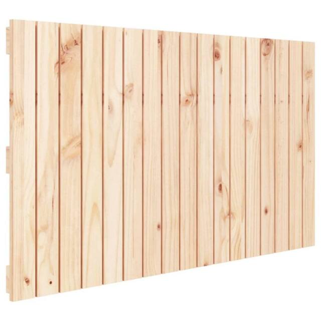 Berkfield Home Wall Headboard 108x3x60 cm Solid Wood Pine in Light Tan - Size: 108 x 3 x 60 cm - image 1