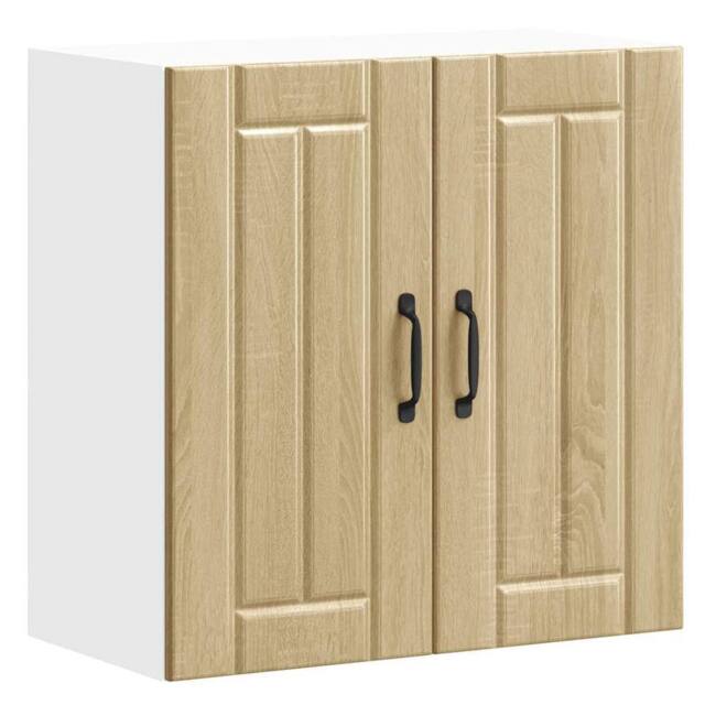 Berkfield Home Kitchen Wall Cabinet Lucca Sonoma Oak Engineered Wood in Light Tan - image 1
