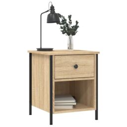 Berkfield Home Bedside Cabinets 2 pcs Sonoma Oak 40x42x50 cm Engineered Wood in Brown - Size: 40 x 42 x 50 cm - thumbnail 4