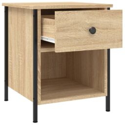 Berkfield Home Bedside Cabinets 2 pcs Sonoma Oak 40x42x50 cm Engineered Wood in Brown - Size: 40 x 42 x 50 cm - thumbnail 6
