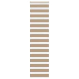 Berkfield Home Elegant Zebra Blind Sand Brown 60x200 cm Fabric Width 55.9 cm Pol - thumbnail 2