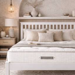 Aspire Classic 1000 Pocket Cashmere Wool Mattress Medium Comfort in White - Size: Small Single - thumbnail 2