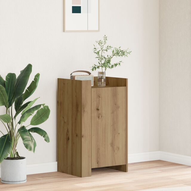 Berkfield Home Sideboard Artisan Oak 45x35x75 cm Engineered Wood in Brown - Size: 45 x 35 x 75 cm - image 1