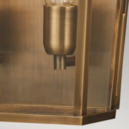 Netlighting Mansion House 2 Light Large Outdoor Wall Lantern Brass IP44 E27 in Yellow - thumbnail 5