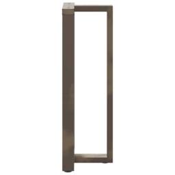 Berkfield Home Bar Table Legs T-Shaped¬†2 pcs Natural Steel 50x35x(110-111) cm Steel in Dark Grey - thumbnail 5