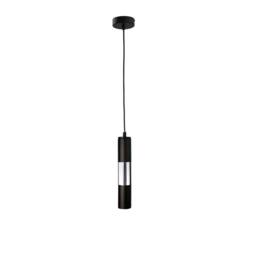 Netlighting Magnum Slim Pendant Ceiling Light Black Chrome 10cm 1x GU10
