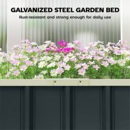NESTLUNE 5*2*1ft Raised Garden Bed, Metal Planter Box w in Grey - Size: 1.25kg - thumbnail 5