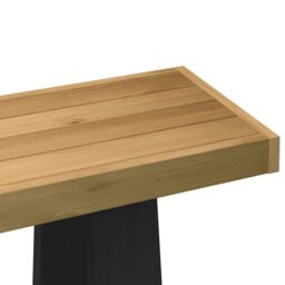 Berkfield Home Console Table NOAIN A-Shaped Legs 120x30x75 cm Solid Wood Pine in Brown - Size: 120 x 30 x 75 cm - thumbnail 6