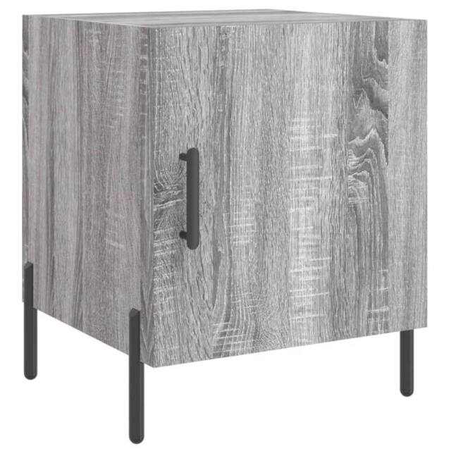 Berkfield Home Bedside Cabinet Grey Sonoma 40x40x50 cm Engineered Wood - Size: 40 x 40 x 50 cm - image 1