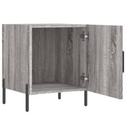 Berkfield Home Bedside Cabinet Grey Sonoma 40x40x50 cm Engineered Wood - Size: 40 x 40 x 50 cm - thumbnail 5