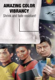 Star Trek Original Crew Silky Touch Super Soft Throw Blanket 152 X 127 cm in White - thumbnail 4