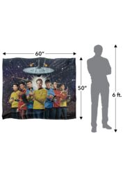 Star Trek Original Crew Silky Touch Super Soft Throw Blanket 152 X 127 cm in White - thumbnail 5