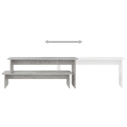 Berkfield Home TV Cabinet Concrete Grey 180x30x43 cm Engineered Wood - Size: 180 x 30 x 43 cm - thumbnail 5