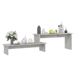 Berkfield Home TV Cabinet Concrete Grey 180x30x43 cm Engineered Wood - Size: 180 x 30 x 43 cm - thumbnail 3