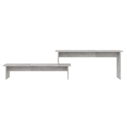 Berkfield Home TV Cabinet Concrete Grey 180x30x43 cm Engineered Wood - Size: 180 x 30 x 43 cm - thumbnail 4