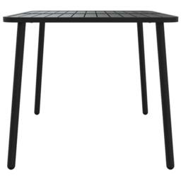 Berkfield Home Garden Table Anthracite 110x80x71 cm Steel in Black - Size: 110 x 80 x 71 cm - thumbnail 4