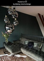 Lucide 'JULIUS' Dimmable Stylish Indoor Vintage Cluster Pendant Light 5xE27 in Grey - thumbnail 6