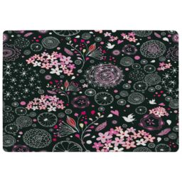 Benjamin Tate Design Different Flowers Shapes & Birds Rug in Natural - Size: Large - thumbnail 1