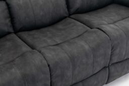 FURNITURE ONE 3 Seater Recliner Sofa, Manual Recliner Sofa 105 - 135 Degrees Recliner in Dark Grey - Size: 1 Pack - thumbnail 6