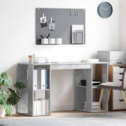 Berkfield Home Grey Computer Desk Concrete grey - thumbnail 2