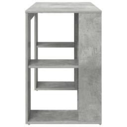 Berkfield Home Grey Computer Desk Concrete grey - thumbnail 6