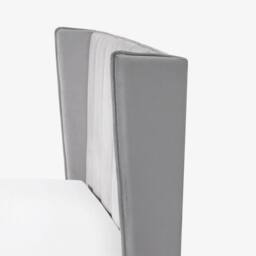 Cheshire Mountain Grey Velvet Upholstered Ottoman Storage Bed - King (150cm) - thumbnail 6