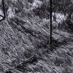 Berkfield Home Shaggy Rug High Pile NAVARRA Dark Grey 130x200 cm Polyester - Size: Medium - thumbnail 7