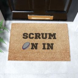Artsy Mats Scrum On In Doormat (60 x 40cm) in Brown - Size: 40 cm x 60 cm - thumbnail 1