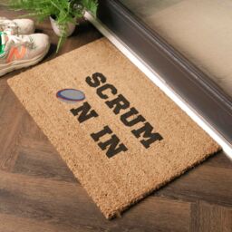 Artsy Mats Scrum On In Doormat (60 x 40cm) in Brown - Size: 40 cm x 60 cm - thumbnail 2