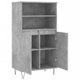 Berkfield Home Highboard Concrete Grey 60x36x110 cm Engineered Wood - Size: 60 x 36 x 110 cm - thumbnail 5