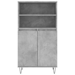 Berkfield Home Highboard Concrete Grey 60x36x110 cm Engineered Wood - Size: 60 x 36 x 110 cm - thumbnail 6