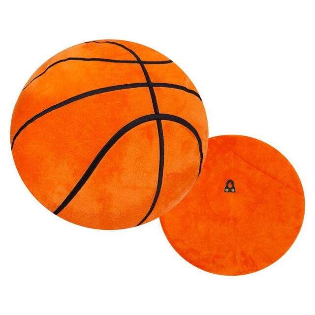 VFM e-Store Wall Decoration Plush Basketball Plush Gift 41cm x 34cm Orange X 1 - Size: 41 cm x 34 cm - image 1