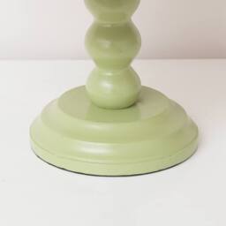 Melody Maison Round Sage Green & Mango Wood Bobble Detail Cake Display Stand - thumbnail 6