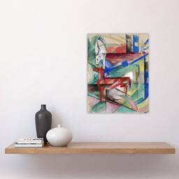 "Artery8 Landscape Animals Abstract Franz Marc Vintage Wall Art Print Poster - Size: W12"" x H16""" - thumbnail 4