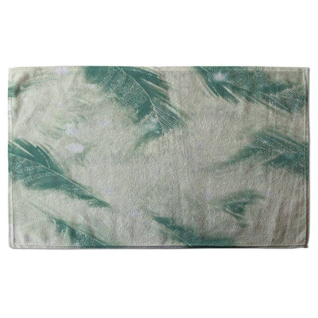 Benjamin Tate Design Feathers Fantastic Birds With Decorative Ornaments Soft Bath Towel in Green - image 1