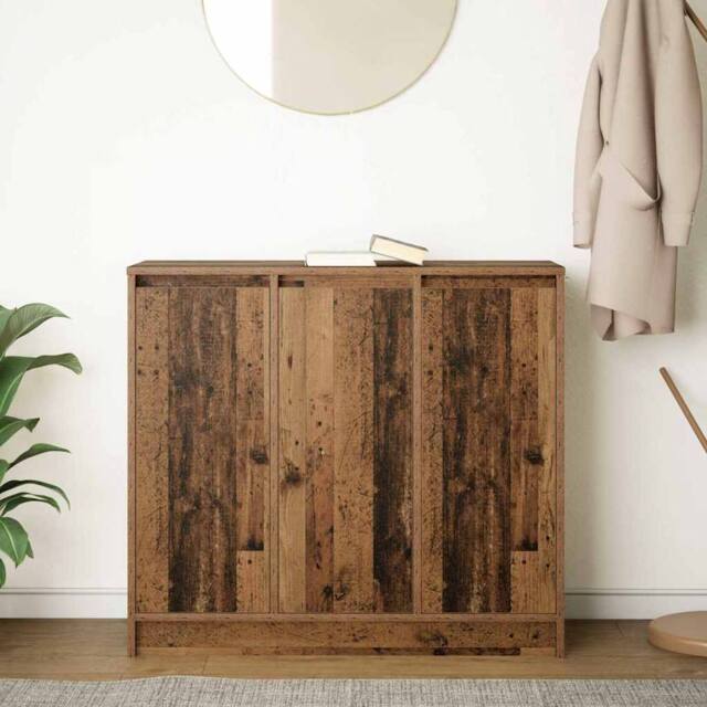 Berkfield Home Sideboard Old Wood 85x34x76 cm Engineered Wood in Brown - Size: 85 x 34 x 76 cm - image 1