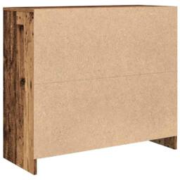Berkfield Home Sideboard Old Wood 85x34x76 cm Engineered Wood in Brown - Size: 85 x 34 x 76 cm - thumbnail 8