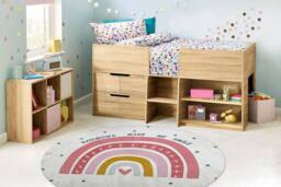 RugsX Bambino Rug in White - Size: 160 cm diameter - thumbnail 4