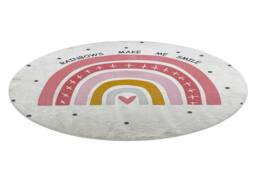 RugsX Bambino Rug in White - Size: 160 cm diameter - thumbnail 3