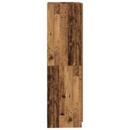 Berkfield Home Wardrobe Old Wood 80x52x180 cm Engineered Wood in Brown - Size: 80 x 52 x 180 cm - thumbnail 5