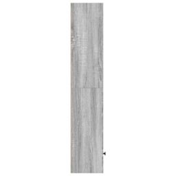 Berkfield Home Bookcase Grey Sonoma 31x24x127 cm Engineered Wood - Size: 31 x 24 x 127 cm - thumbnail 5