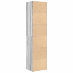 Berkfield Home Bookcase Grey Sonoma 31x24x127 cm Engineered Wood - Size: 31 x 24 x 127 cm - thumbnail 6