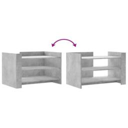 Berkfield Home Durable Coffee Table Concrete Grey 80x50x50 cm Engineered Wood - Size: 80 x 50 x 50 cm - thumbnail 7